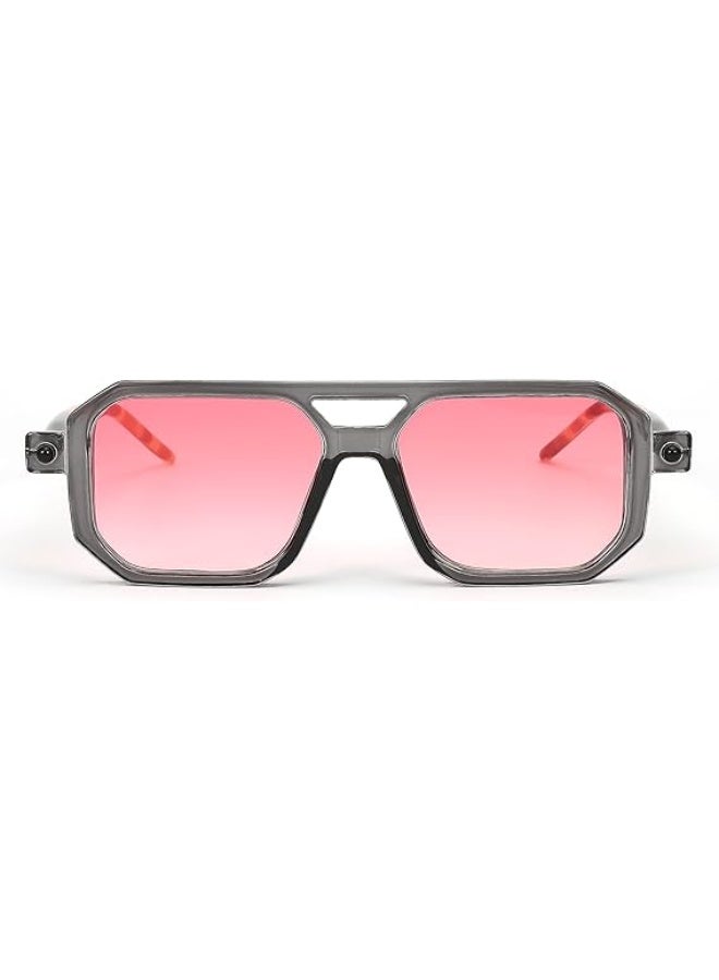 Vintage Square 70s Flat Aviator Sunglasses Women Men Classic Retro Stylish Frame UV400 Sunglasses - Image 2