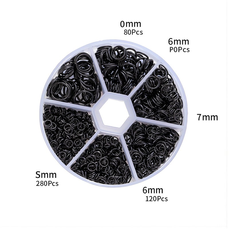 Upgraded Jump Rings 970+ Pcs Nickel Free 6 Sizes Hardened For Jewelry Repair - Image 1