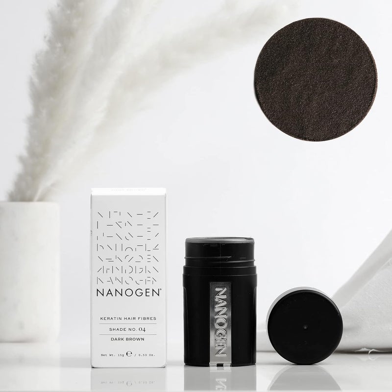 Nanogen ألياف الشعر الكيراتينية من نانوجين - 15 جرام، بني داكن - Image 4