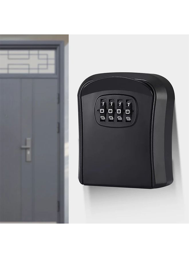Red Compact Combination Lock Mini Key Box 4 Digit Code Anti Theft Security Lock - Image 1