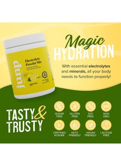 JUNP Hydration Electrolyte Powder, Electrolytes Drink Mix Supplement, Zero Calories Sugar and Carbs,  Lemonade Flavor, 90 Servings.  - Image 5