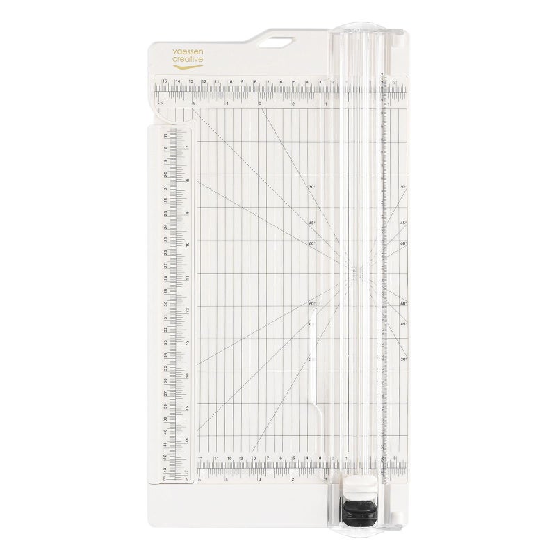 Vaessen Creative 2207108 PapierschneiderRollenschneider Schneide und Falzklinge Schneidemaschine A3 A4 Plastik wei 305 x 152 x 2 cm Metal White 152 x 305 cm