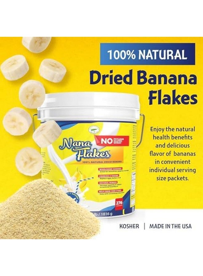 Nutritional Designs Nana Flakes 100% Pure Banana Flakes Medical Food Powder - Decrease Fat Intake & Natural Remedy for Diarrhea & Heart Burn - Great Source of Protein & Fiber (Banana, Four Pound Tub) - Image 4