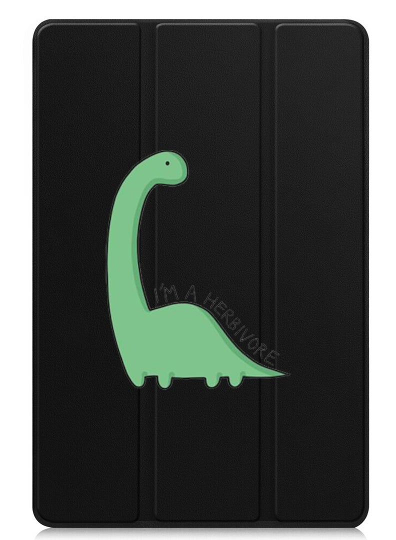 Theodor Protective Flip Case For Apple iPad Pro 13 (2024) With Trifold Stand Auto Wake Sleep Shockproof Cover Dino - Image 1