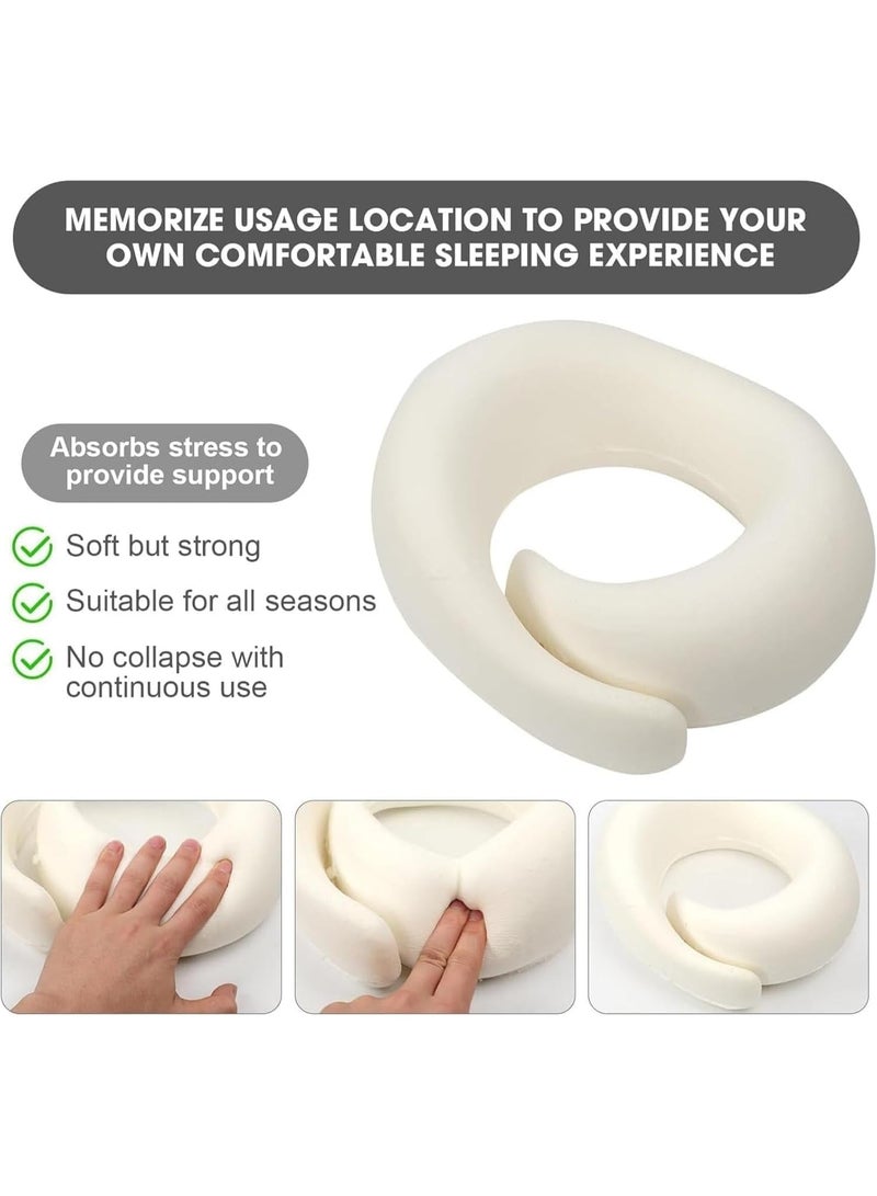Travel Pillows for Airplanes,2024 New Travel Pillow,Travel Neck Pillow Airplane Memory Foam Travel Pillow Neck Pillow for Traveling Suitable for Airplanes,Offices and Cars - Image 2