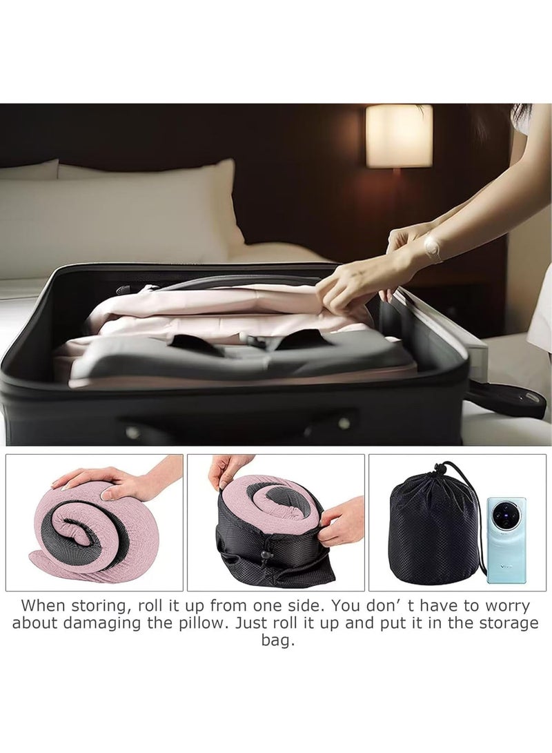 Travel Pillows for Airplanes,2024 New Travel Pillow,Travel Neck Pillow Airplane Memory Foam Travel Pillow Neck Pillow for Traveling Suitable for Airplanes,Offices and Cars - Image 3