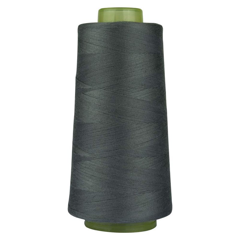 Diy Crafts India 999 Polyester Sewing Thread Spools Yarn, 40/2 Connecting Threads for Sewing Machine & Hand Works, 3000 Yards, Dark Grey - Image 1