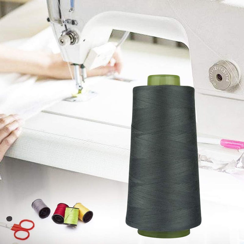 Diy Crafts India 999 Polyester Sewing Thread Spools Yarn, 40/2 Connecting Threads for Sewing Machine & Hand Works, 3000 Yards, Dark Grey - Image 4