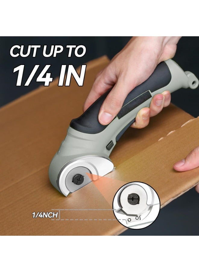 KASTWAVE Cordless Electric Scissors, Rechargeable Fabric scissors, 4.2V Cardboard Cutter Tool for Cardboard Carpet Leather Packages Plastic - Image 4