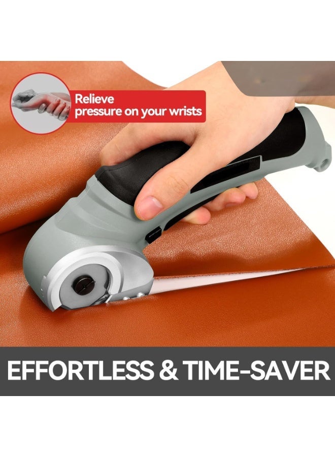 KASTWAVE Cordless Electric Scissors, Rechargeable Fabric scissors, 4.2V Cardboard Cutter Tool for Cardboard Carpet Leather Packages Plastic - Image 3
