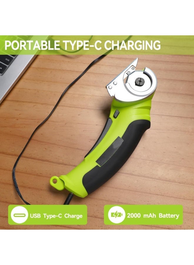 KASTWAVE Cordless Electric Scissors, Rechargeable Fabric scissors, 4.2V Cardboard Cutter Tool for Cardboard Carpet Leather Packages Plastic - Image 2