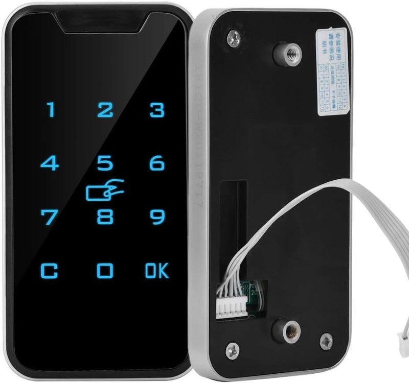 klarako Electronic Cabinet Lock, Zinc Alloy Smart Digital RFID Password Keyless Lock Touch Keypad Electronic Wardrobe File Door Drawers Lock - Image 5