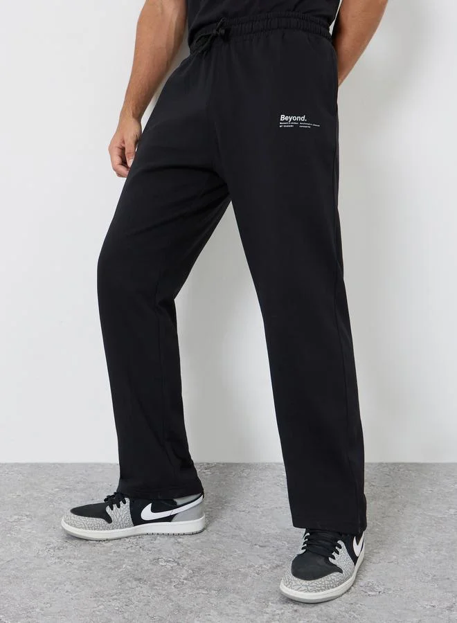 Men Black Relaxed Fit Joggers