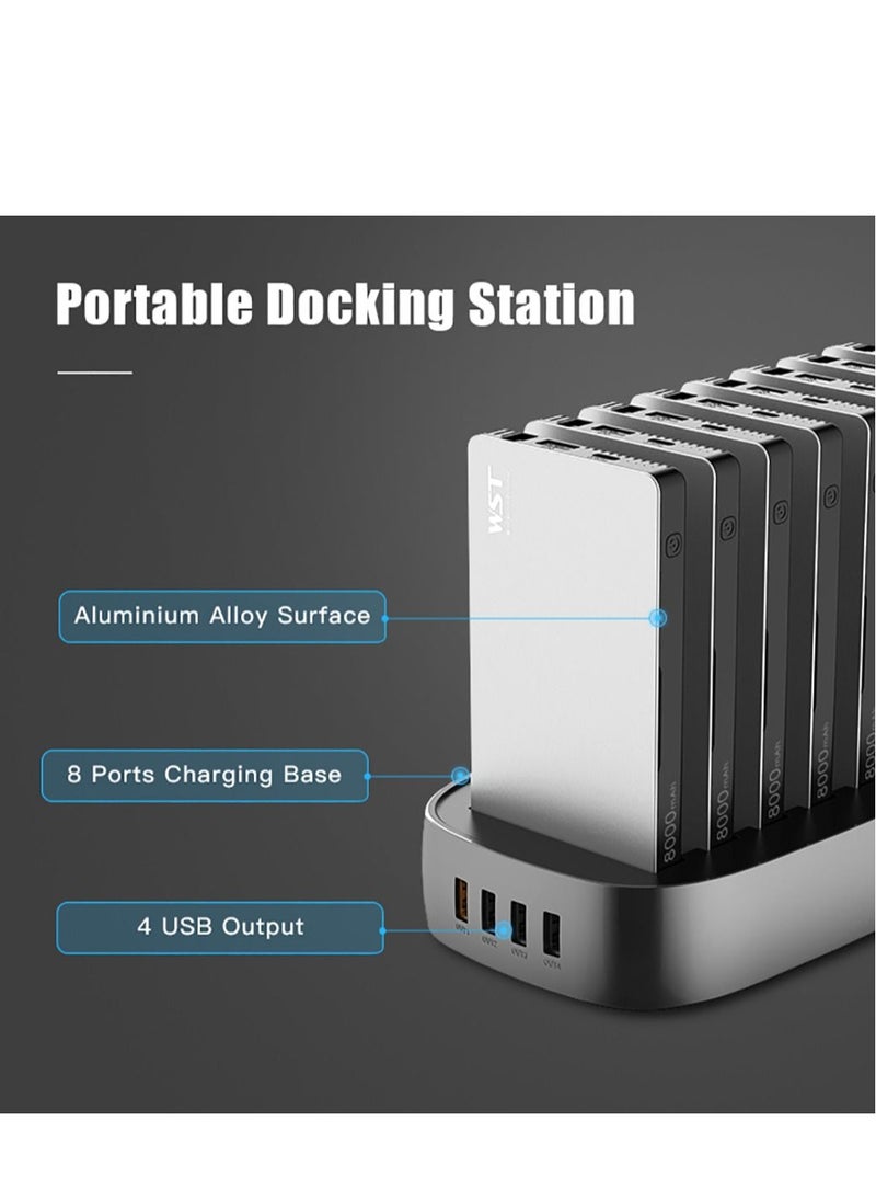 WST - 8000 mAh 8 In 1 Multiple Power Bank Docking Station - Image 1