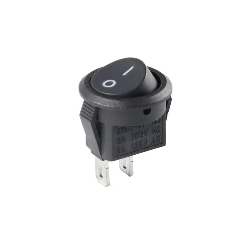 مفتاح الصخور المستدير المضيء باللون الأحمر 15 مم 2-3 دبوس لتجهيزات لوحة القيادة للسيارة والقارب والعربة الكهربائية - Image 5