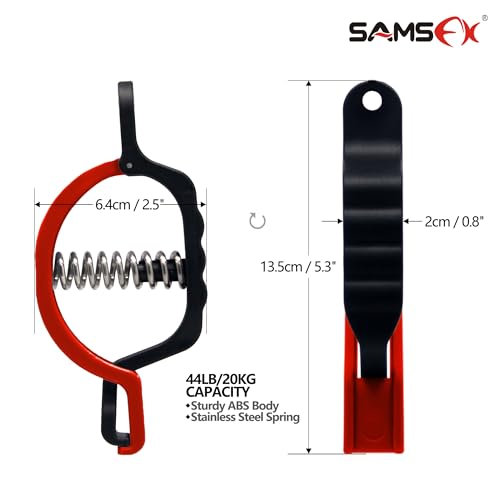 SAMSFX 5.3'' Fish Lip Gripper, Fish Grabber for Fishing Scale, Fish Lip Grip Holder for Digital Scale Hook Non-Puncture Replacement Clamp - Image 2
