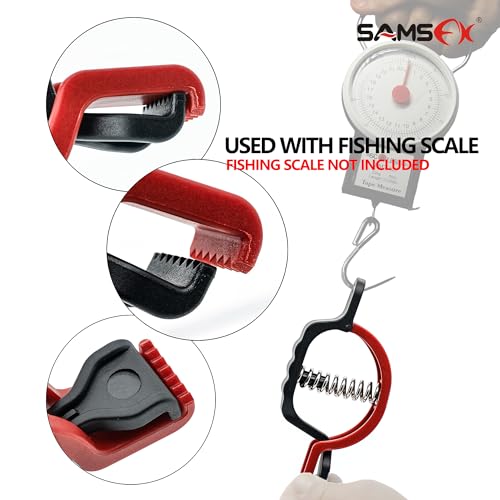 SAMSFX 5.3'' Fish Lip Gripper, Fish Grabber for Fishing Scale, Fish Lip Grip Holder for Digital Scale Hook Non-Puncture Replacement Clamp - Image 4