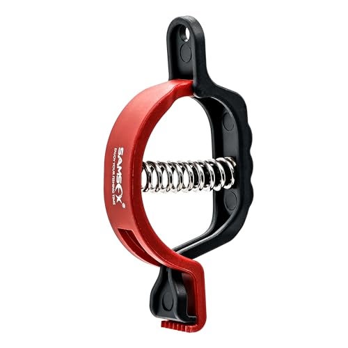 SAMSFX 5.3'' Fish Lip Gripper, Fish Grabber for Fishing Scale, Fish Lip Grip Holder for Digital Scale Hook Non-Puncture Replacement Clamp - Image 1