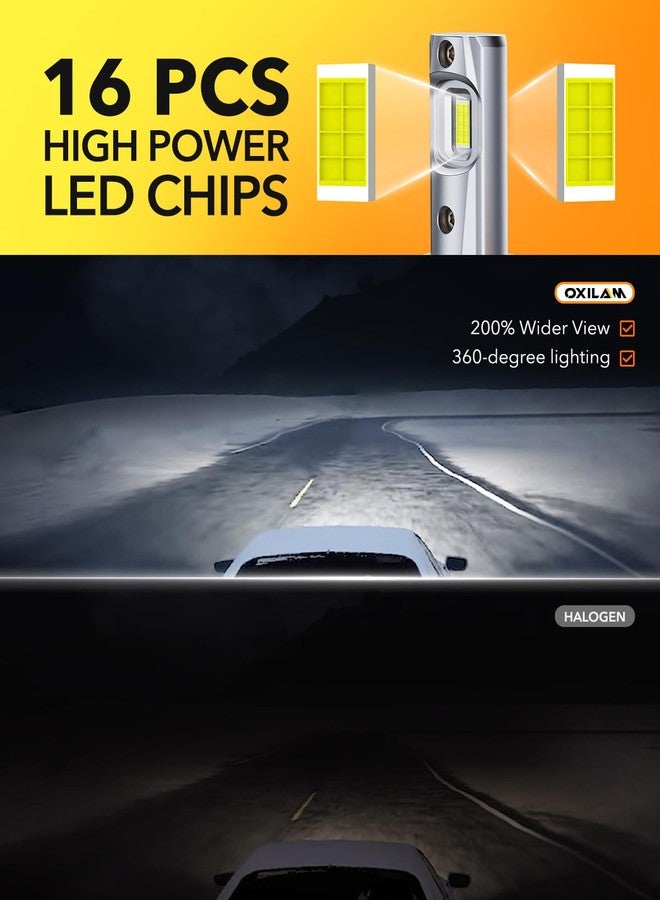 OXILAM H11 LED Bulbs, 30000 Lumens 800% Ultra-Bright, 6500K Pure White H8 H9 Fog Light, Easy Plug-N-Play Installation, IP68 Waterproof, Pack of 2 - Image 5