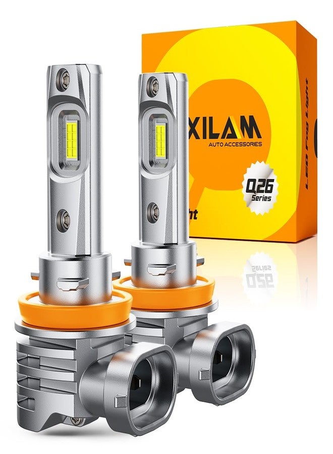 OXILAM H11 LED Bulbs, 30000 Lumens 800% Ultra-Bright, 6500K Pure White H8 H9 Fog Light, Easy Plug-N-Play Installation, IP68 Waterproof, Pack of 2 - Image 1