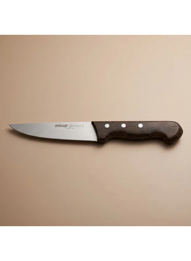 PiRGE steel knife, 14.5 cm, Turkish, with wooden handle - brown - Image 1