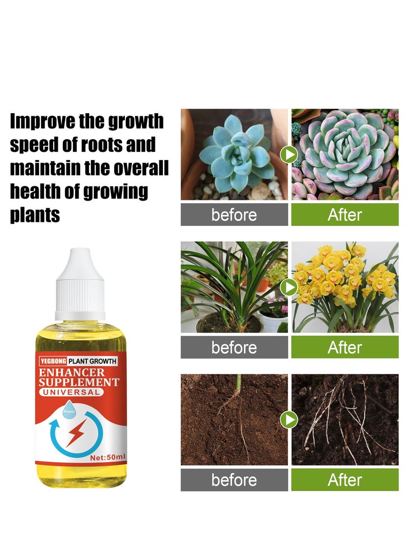 Generic 50ml Plant Growth Enhancer Supplement Concentrate Liquid Fertilizer Nutrient for Transplant Fast Rooting Rescue Disease Seedlings  - Image 5