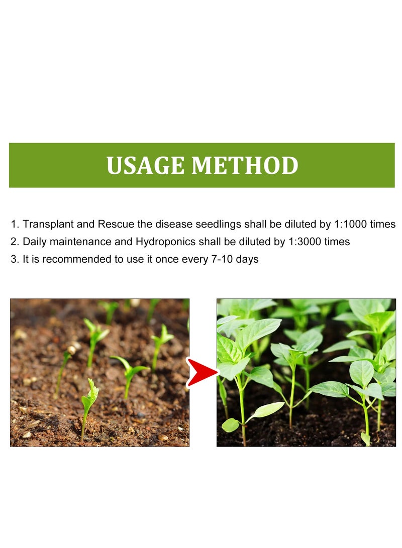 Generic 50ml Plant Growth Enhancer Supplement Concentrate Liquid Fertilizer Nutrient for Transplant Fast Rooting Rescue Disease Seedlings  - Image 3