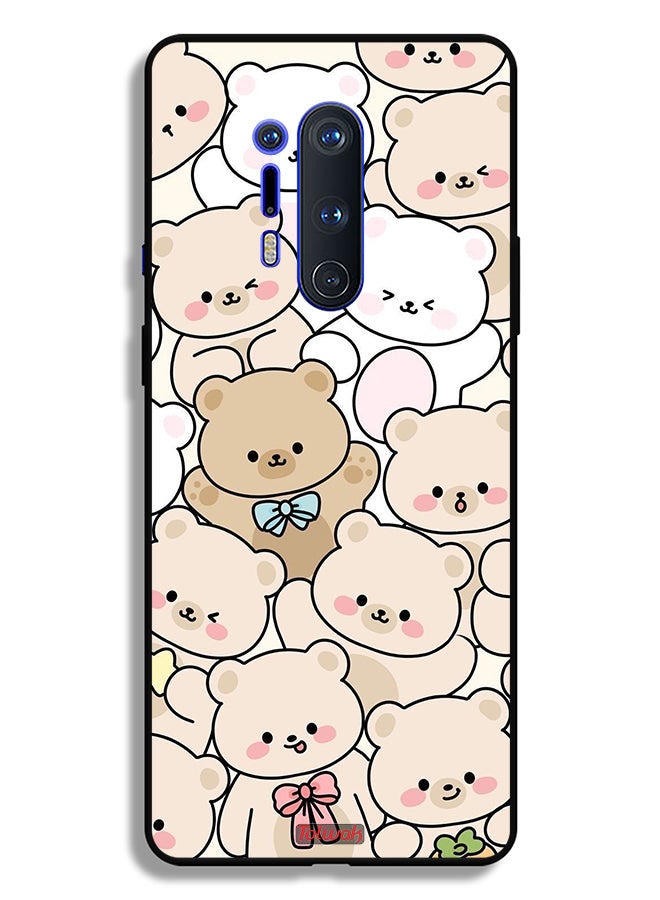 Tolwak OnePlus 8 Pro Protective Case Cover Bears Pattern - Image 2