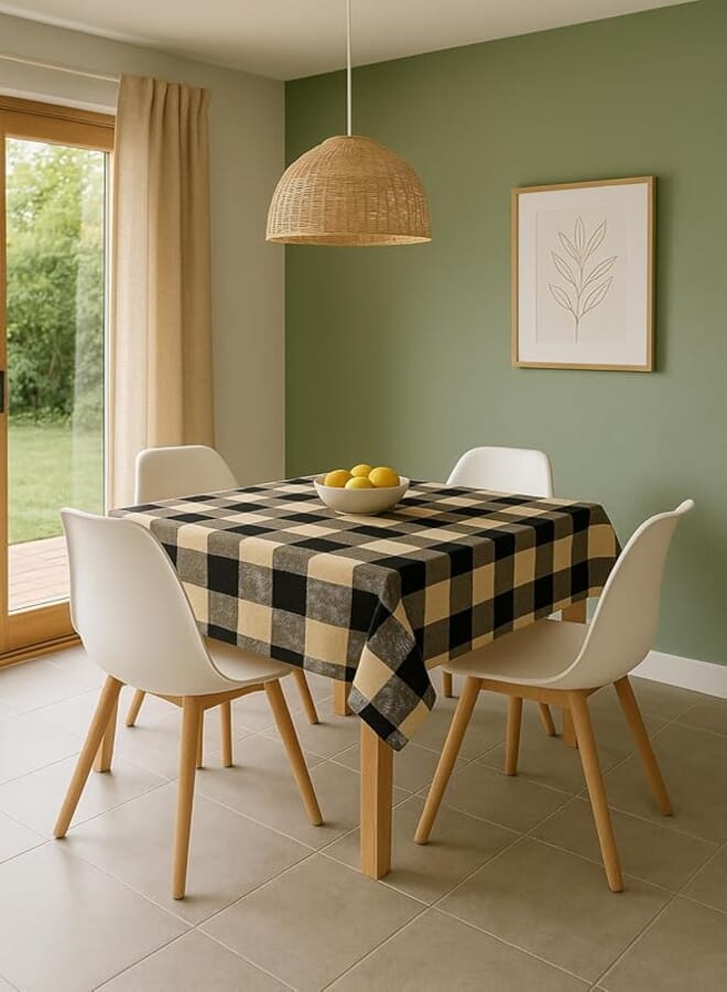 Moan - Laserfoamex Premium Quality Tablecloth – Modern & Classic Elegant Design – Stain Resistant & Easy to Clean – Perfect for Summers, Trips, Kitchen & Gifts – Lasting Colors (tru1008, 70x140cm)