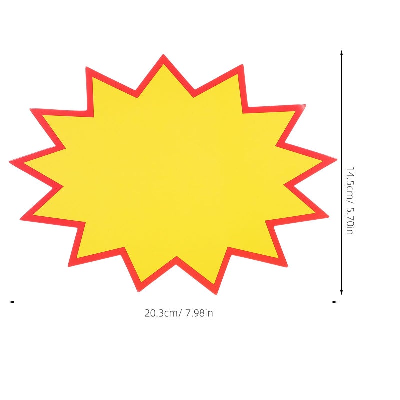 100 قطعة 14x20 سم بطاقات أسعار ورقية فارغة لسوبر ماركت تسعير الفواكه والخضروات - Image 3