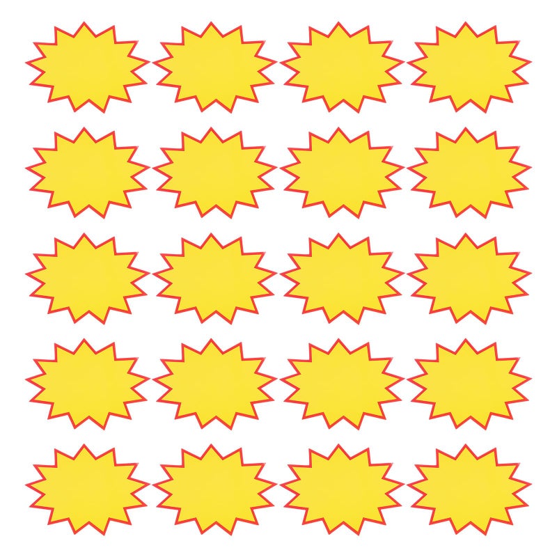 100 قطعة 14x20 سم بطاقات أسعار ورقية فارغة لسوبر ماركت تسعير الفواكه والخضروات - Image 2