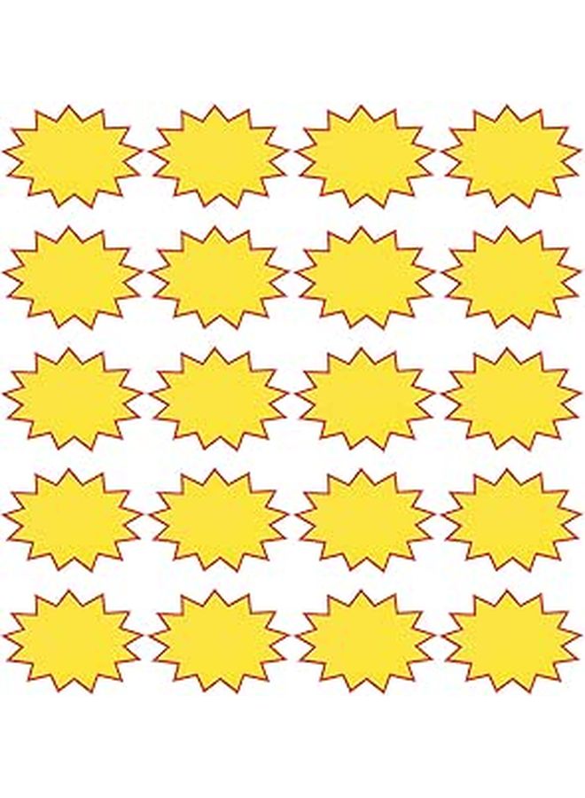 100 قطعة 14x20 سم بطاقات أسعار ورقية فارغة لسوبر ماركت تسعير الفواكه والخضروات - Image 1