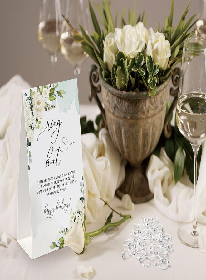 Xenseou Bridal Shower Game with Rings Fun Ring Hunt Game 30 Metal Rings and Game Stand Sign, Bridal Shower Game Wedding Winner Gift Prize Party-JZXB-003 - Image 3
