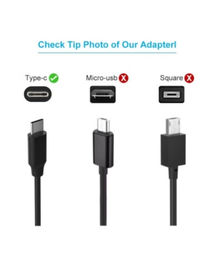 Terabyte 45W USB C Chromebook Charger Replacement for HP,Dell, Acer, Lenovo,Samsung, Asus,Google Chromebook Type C Laptop Charger,Hp Chromebook X360 11 13 14 14A HP Spectre X360 13 Elite X2 Power Cord - Image 2