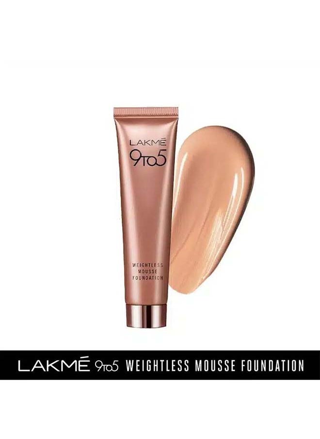 LAKME 9 To 5 Weightless Mousse Foundation 01 Rose Ivory  - Image 2