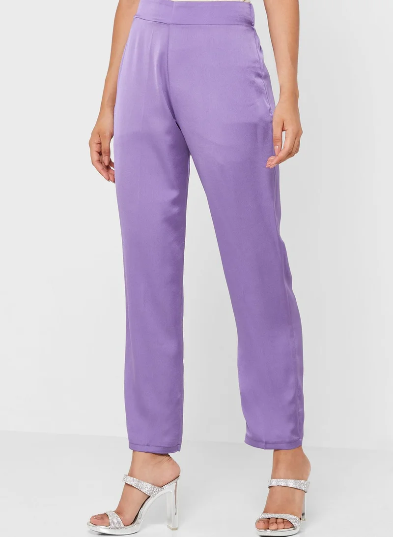 Khizana Belted Asymmetrical Set