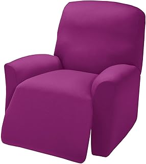 Madison Madison Jersey Recliner Slipcover, Large, Purple  - Image 1