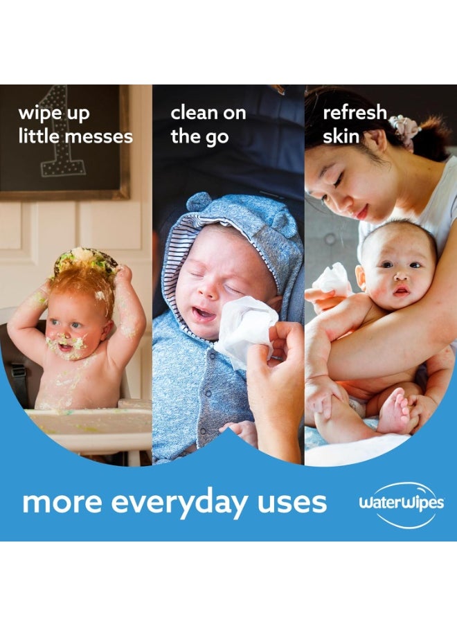 LA' PRECIOUS - WaterWipes 720 Sheets Mega Value Box Baby Wipes - 12 Pouches x 60 Sheets Each - White - Image 1