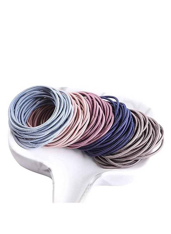 GITGRNTH Stretchable Rubber Hair Band, Hair Elastics Ties, No Crease Hair Band, Thin Headband, Ponytail Elastic Hair Holder Suitable for Women, Men, Girls and Boys (Multi, 50 Pieces) - Image 2