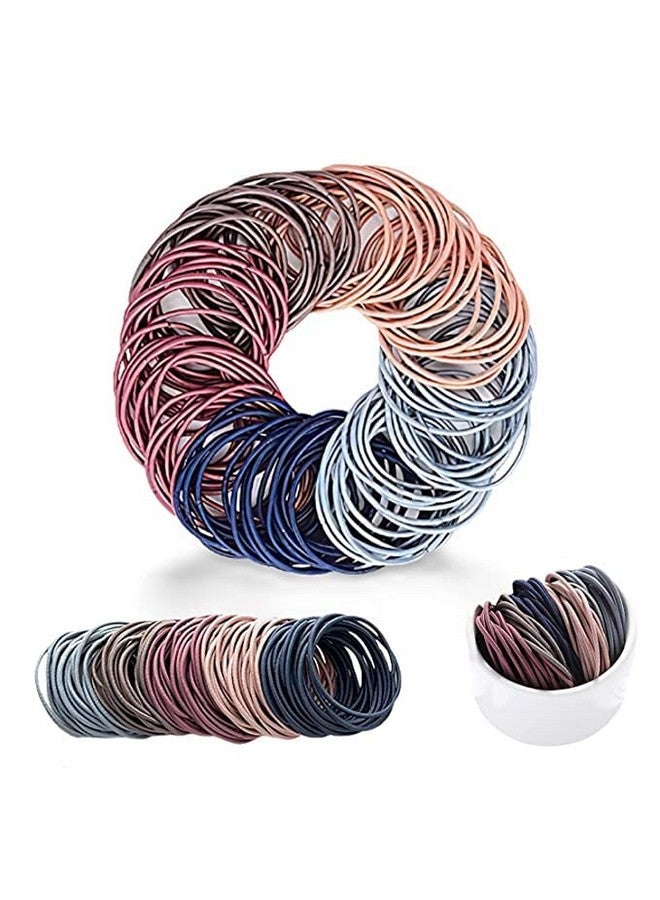 GITGRNTH Stretchable Rubber Hair Band, Hair Elastics Ties, No Crease Hair Band, Thin Headband, Ponytail Elastic Hair Holder Suitable for Women, Men, Girls and Boys (Multi, 50 Pieces) - Image 1