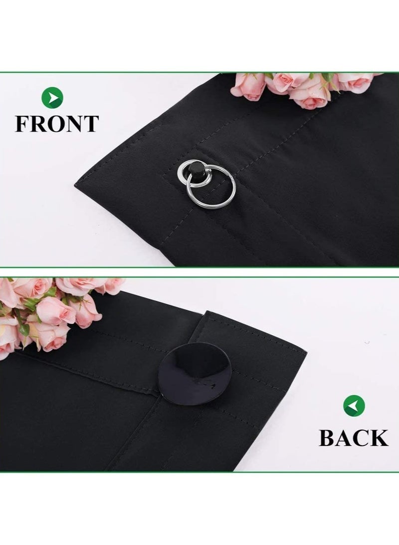 ستائر تعتيم مؤقتة للنوافذ والسفر قابلة للتعديل وقابلة للحمل وستائر عازلة لأشعة الشمس وستائر معزولة حرارياً لغرفة التخزين والطابق السفلي، باللون الأسود، 51 × 78 بوصة، قطعة واحدة - Image 5