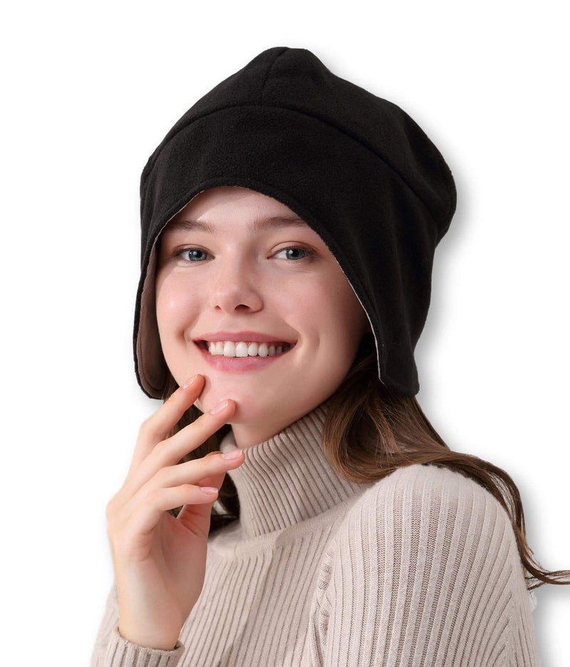 Radia SmartÂ® EMF Hat Beanie, 5G Blocking, Radiation Protection, Brain Coat, RF Shielding Block WiFi, Black - Image 1