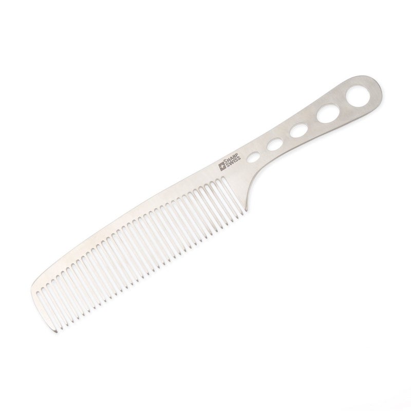 SHARPSWISS Professional Dressing Handle Stainless Steel Comb 75inches 