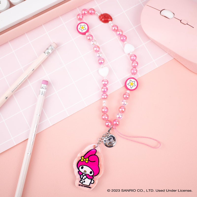 iFace Hello Kitty and Friends Beaded Wristlet Universal Phone Charm Strap - Cute Wrist Chain Lanyard Aesthetic Decor Strap for Cell Phone Camera Keys AirPods Keychains â€“ My Melody - Image 3