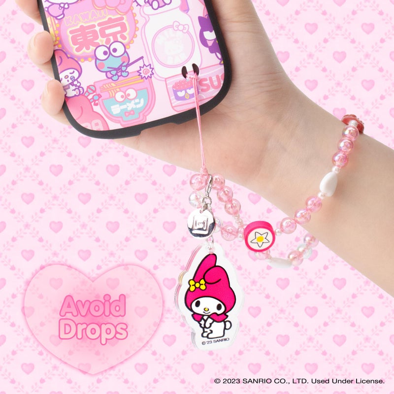 iFace Hello Kitty and Friends Beaded Wristlet Universal Phone Charm Strap - Cute Wrist Chain Lanyard Aesthetic Decor Strap for Cell Phone Camera Keys AirPods Keychains â€“ My Melody - Image 4