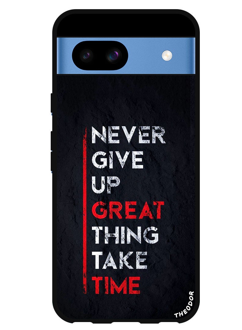 Theodor Protective Case Anti Scratch Shock Proof Bumper Cover For Google Pixel 8a Never Give Up Great - Image 1