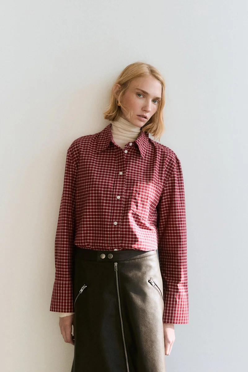 H&M Cotton poplin shirt