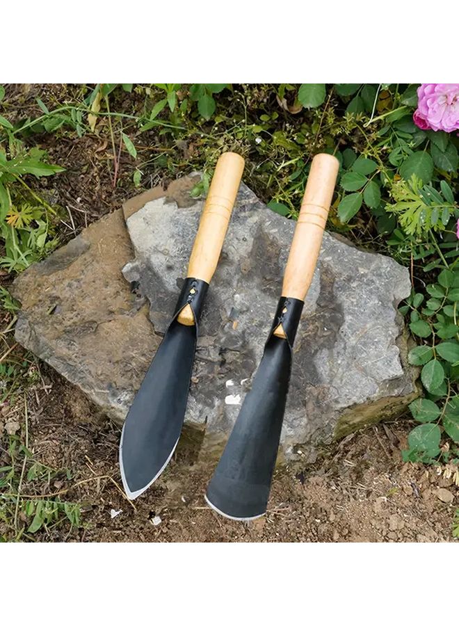 2pcs Metal Garden Trowel Set Durable Hand Shovels for Digging Transplanting and Weeding - Image 3