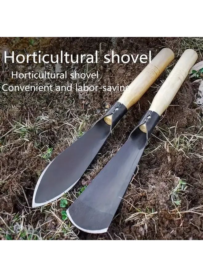 2pcs Metal Garden Trowel Set Durable Hand Shovels for Digging Transplanting and Weeding - Image 2