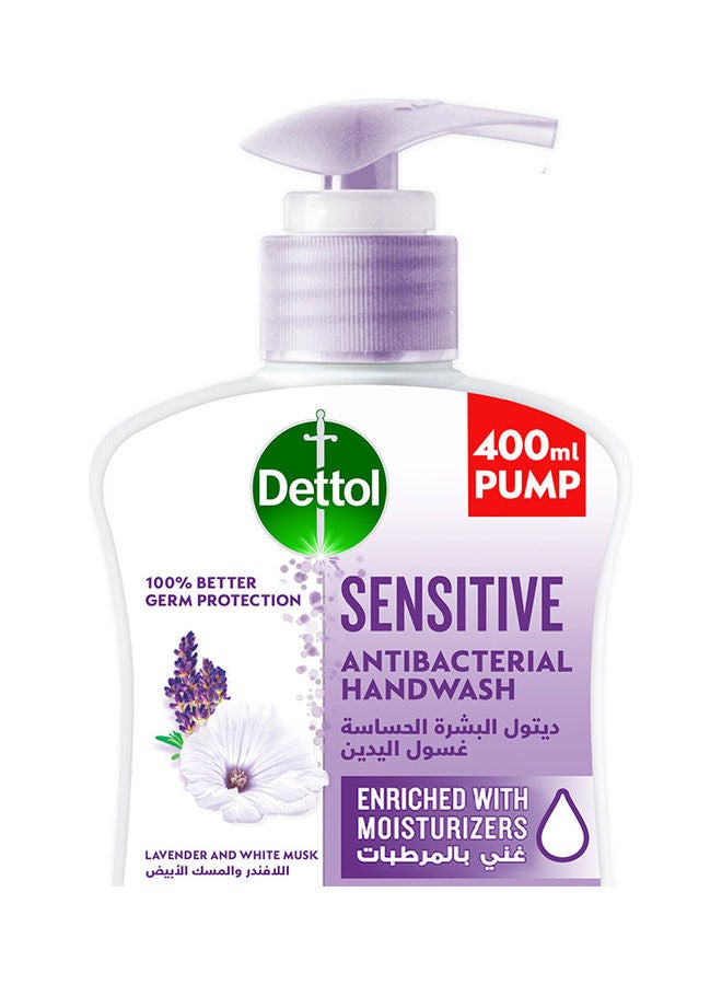 Dettol Sensitive Handwash Lavender And White Musk Fragrance Pack Of 2 Purple 400ml - Image 2